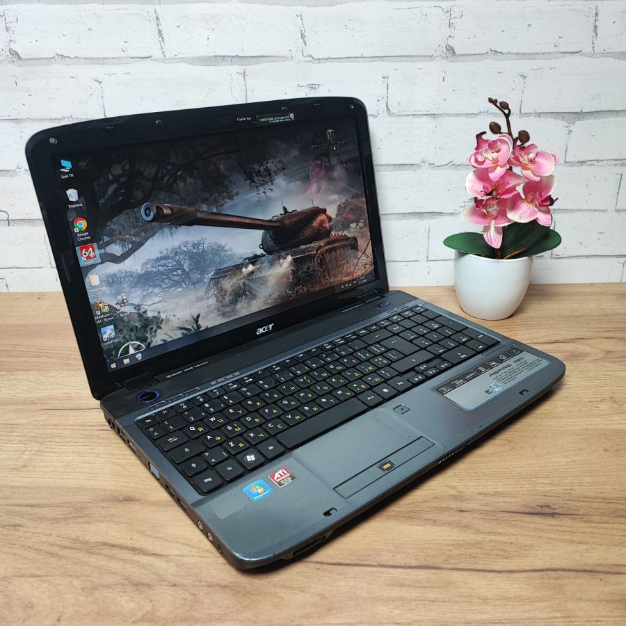 Ноутбук Б/В Acer Aspire 5738DG, Intel Core 2 Duo, DDR2 4 GB, SSD 128GB, AMD Radeon HD 4500, 15.6" HD [ProductHub SKU Acer61]