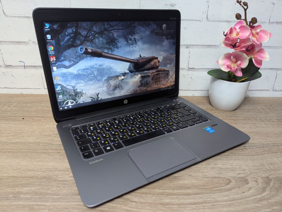 Ноутбук Б/В HP EliteBook Folio 1040 G2, Intel Core i5-5200U, DDR3 4 GB, SSD 128GB, 13.3" (1600x900x60Hz) [ProductHub SKU HP332]