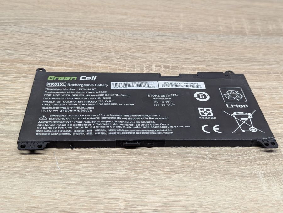 Б/В Акумуляторна батарея Green Cell RR03XL