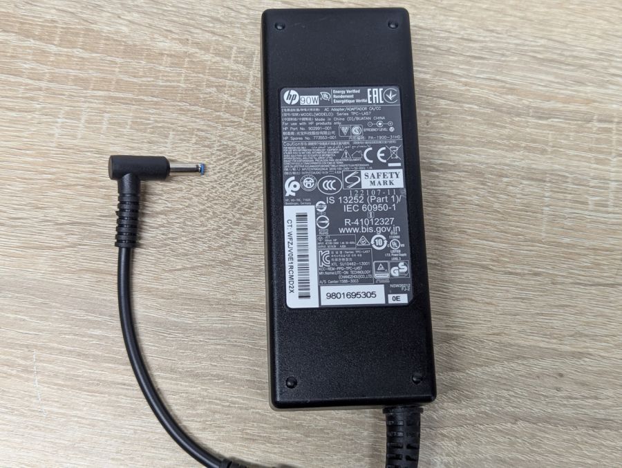 Б/В HP Blue Pin 90W 4.5*3.0 з переходником [ProductHub SKU Pin 90W]