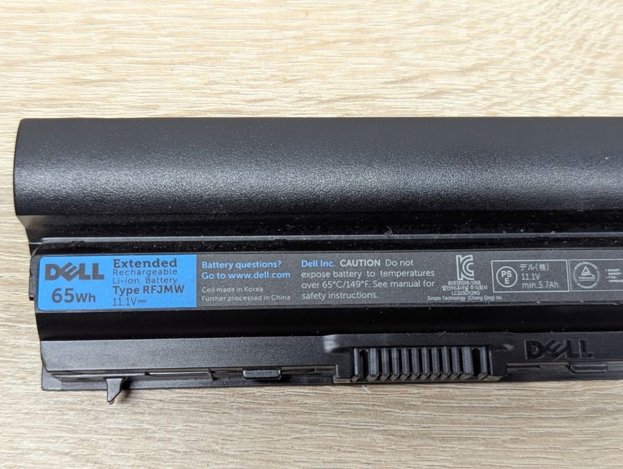 Б/В Оригінальна акумуляторна батарея Dell RFJMW [ProductHub SKU RFJMW-65]