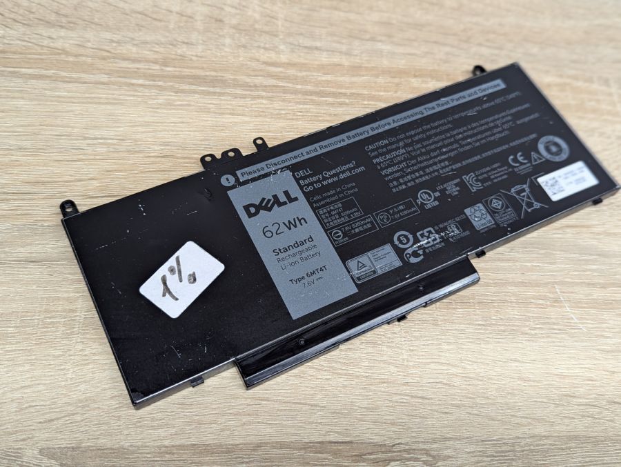 Б/В Оригінальна акумуляторна батарея Dell 6MT4T [ProductHub SKU 6MT4T-10]