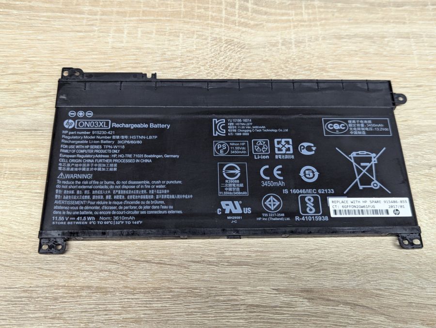 Б/В Оригінальна акумуляторна батарея HP BI03XL [ProductHub SKU BI03XL]