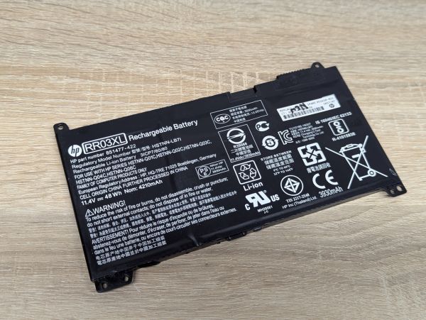 Б/В Оригінальна акумуляторна батарея HP RR03XL [ProductHub SKU RR03XL-20]