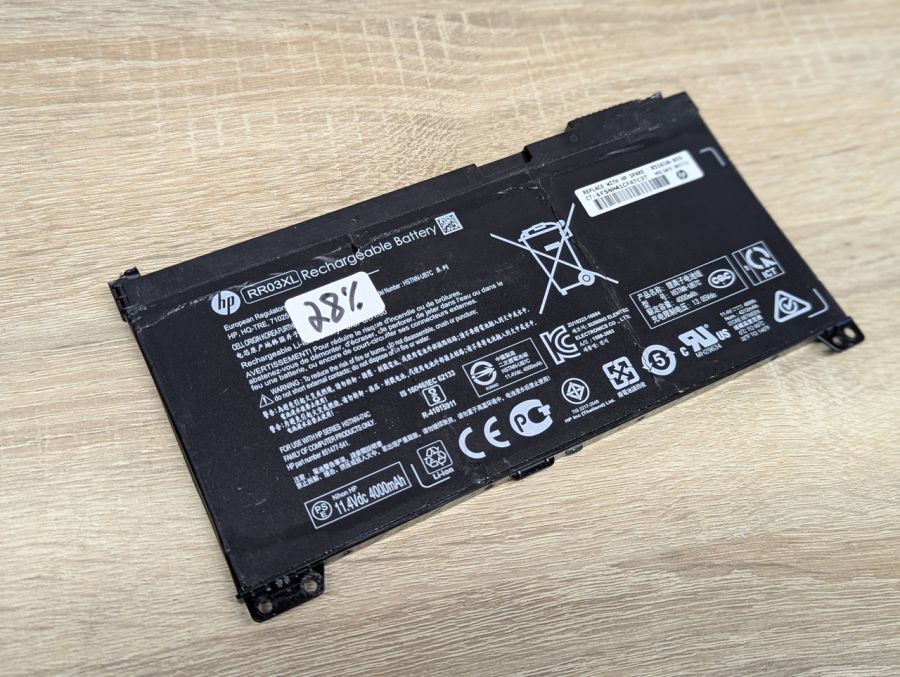 Б/В Оригінальна акумуляторна батарея HP RR03XL [ProductHub SKU RR03XL-30]