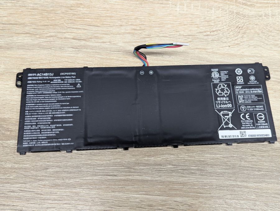 Б/В Оригінальна акумуляторна батарея Acer AP14В13J [ProductHub SKU AP14В13J-20]
