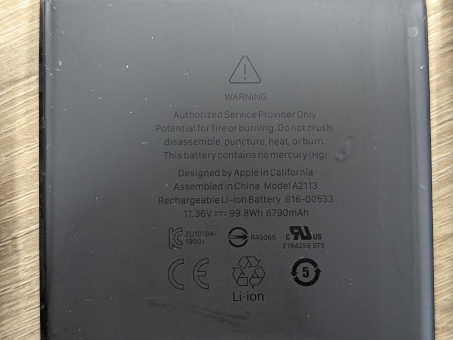 Б/В Оригінальний акумулятор Apple A2113 [ProductHub SKU A2113]