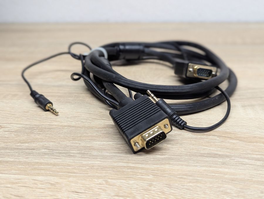 Б/В Кабель 2 VGA + 2 аудіо 3,5 мм [ProductHub SKU 2 VGA-3.5]