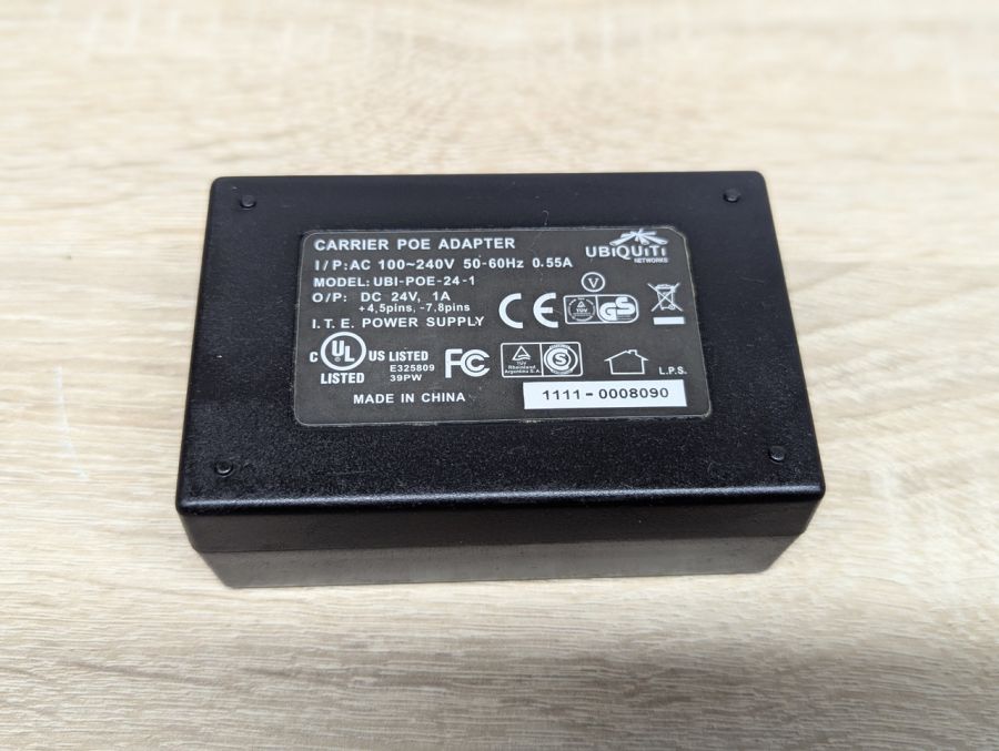 Б/В PoE-адаптер Ubiquiti POE-24-1-12W. [ProductHub SKU POE-24]