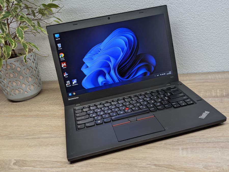 Уцінка! Ноутбук Б/В Lenovo ThinkPad T450, Intel Core i5-5200U, DDR3 8 GB, SSD 128GB, 14" Full HD [ProductHub SKU L315]