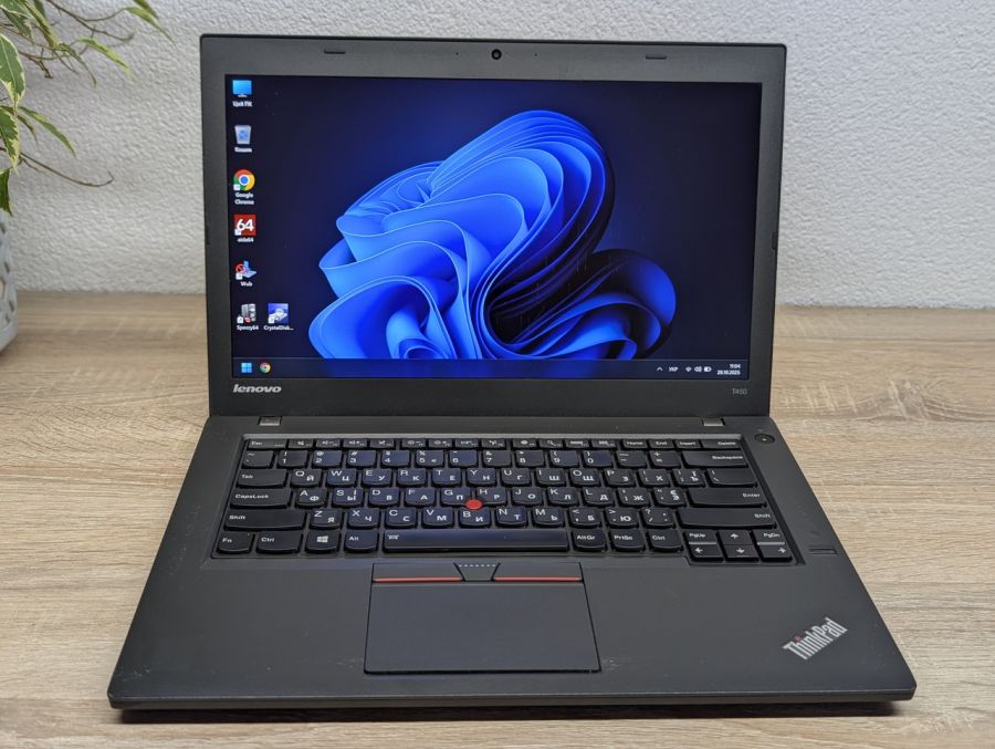 Уцінка! Ноутбук Б/В Lenovo ThinkPad T450, Intel Core i5-5200U, DDR3 8 GB, SSD 128GB, 14" Full HD [ProductHub SKU L315]