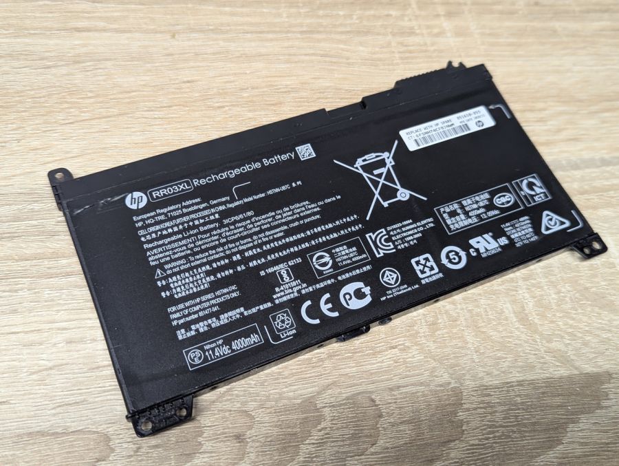 Б/В Оригінальна акумуляторна батарея HP RR03XL [ProductHub SKU RR03XL-50]