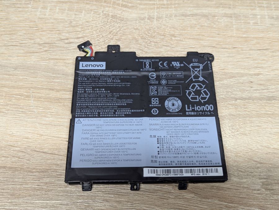 Б/В Оригінальна акумуляторна батарея Lenovo L17C2PB1 [ProductHub SKU L17C2PB1]