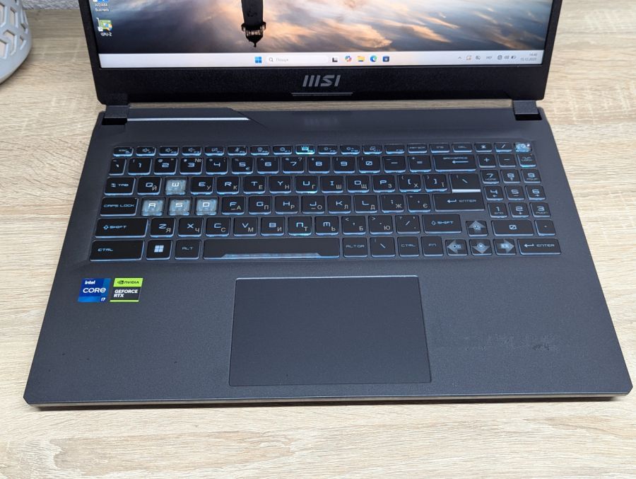 Ноутбук Б/В MSI Cybord 15 A13VE, Intel Core i7-13620H, DDR4 16 GB, SSD 512GB, NVIDIA GeForce RTX 4050 6Gb, 15" Full HD [ProductHub SKU MSI10]