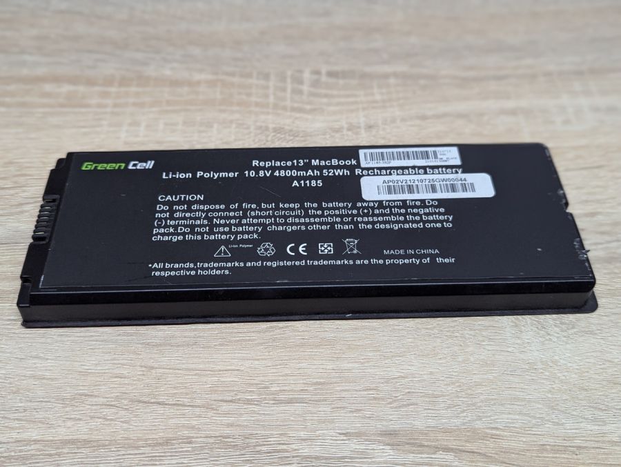 Б/В Акумуляторна батарея Green Cell MacBook 13" A1185 [ProductHub SKU GC-A1185]