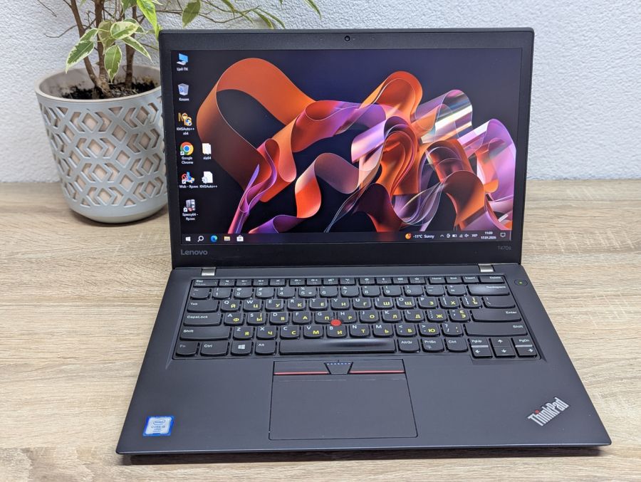Ноутбук Б/В Lenovo T470S, Intel Core i5-6300U, DDR4 12 GB, SSD 256GB, 14" Full HD [ProductHub SKU L404]