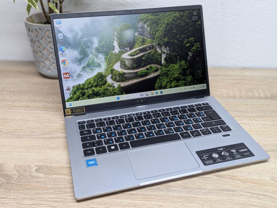 Ноутбук Б/В Acer Swift SF114-34, Intel Celeron N5100, DDR4 4 GB, SSD 128GB + SSD 256GB, 14" Full HD [ProductHub SKU Acer155]