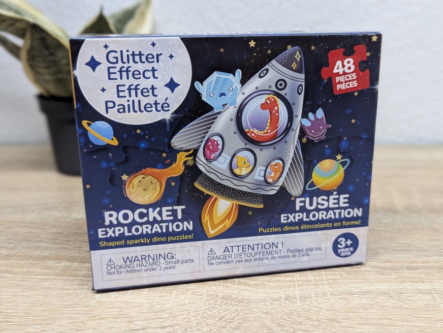 Новий Пазли Quokka«Rocket Exploration: Shaped Sparkly Dino Puzzles!» [ProductHub SKU Dino(5)]