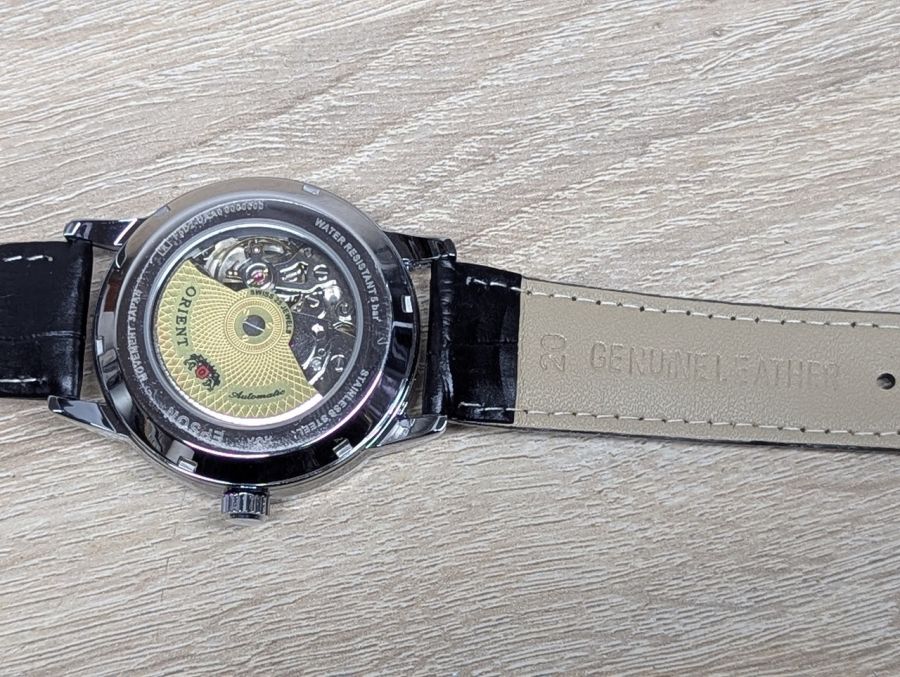Новий Чоловічий механічний годинник Orient із серії Sun & Moon Semi Skeleton(аналог) [ProductHub SKU F5D2(2)]