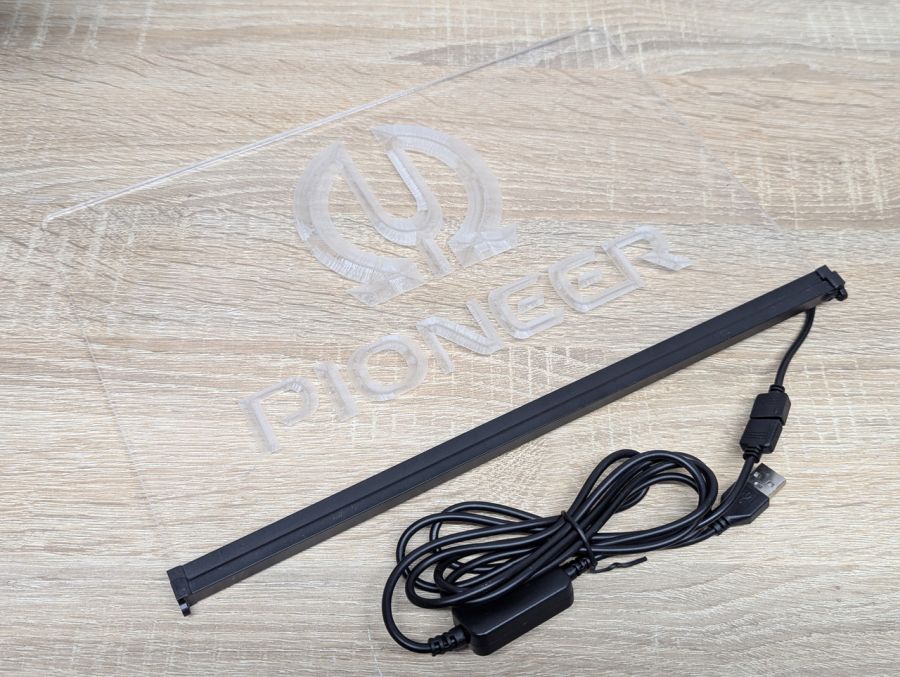 Новий Світлодіодна акрилова вивіска з логотипом Pioneer [ProductHub SKU Pioneer(3)]