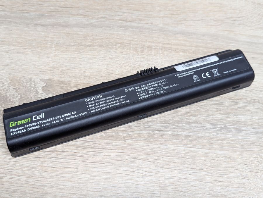 Б/В Акумуляторна батарея Green Cell EV087AA,416996-131434674-001 [ProductHub SKU EV087AA]