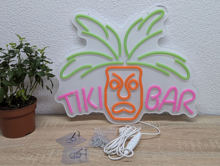 Новий Світлодіодна неонова вивіска Tiki Bar [ProductHub SKU TikiBar(13)]