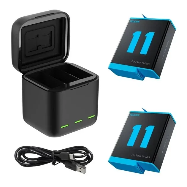 Новий Комплект живлення для GoPro 9/10/11/12 AHDBT-901 [ProductHub SKU AHDBT(12)]