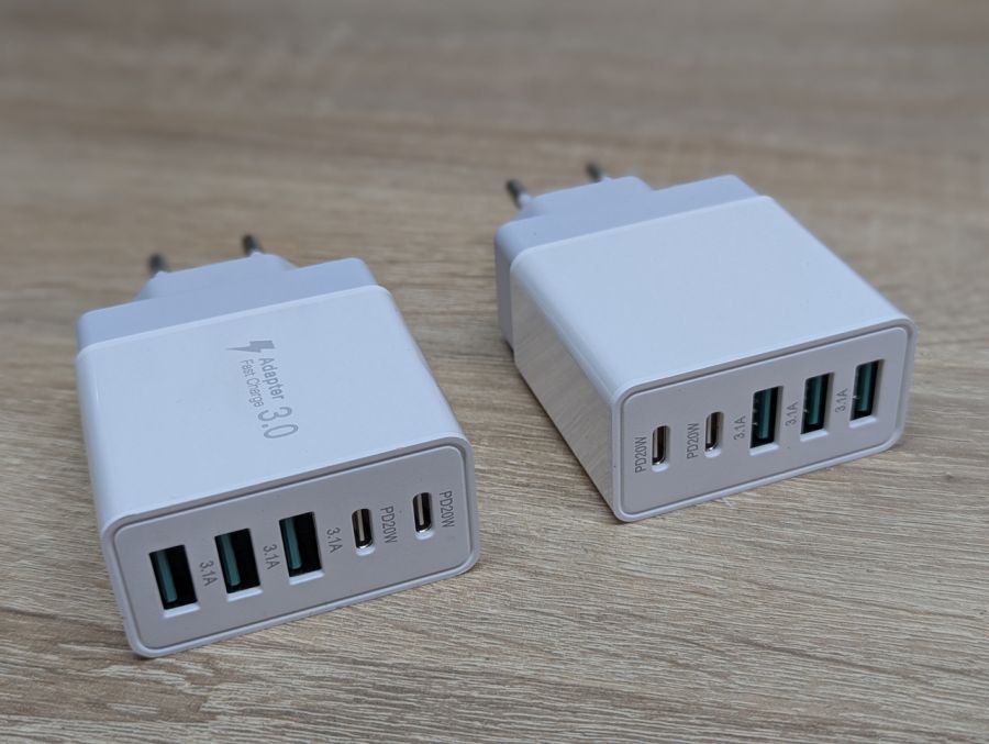 Новий Мережевий зарядний пристрій 40W 40W A+C 2шт [ProductHub SKU PD5601E(9)]