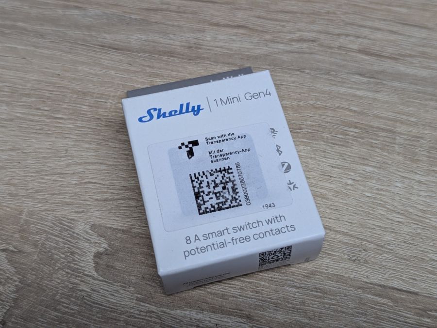 Новий Розумне реле Shelly 1 Mini Gen4 [ProductHub SKU Shelly(12)]