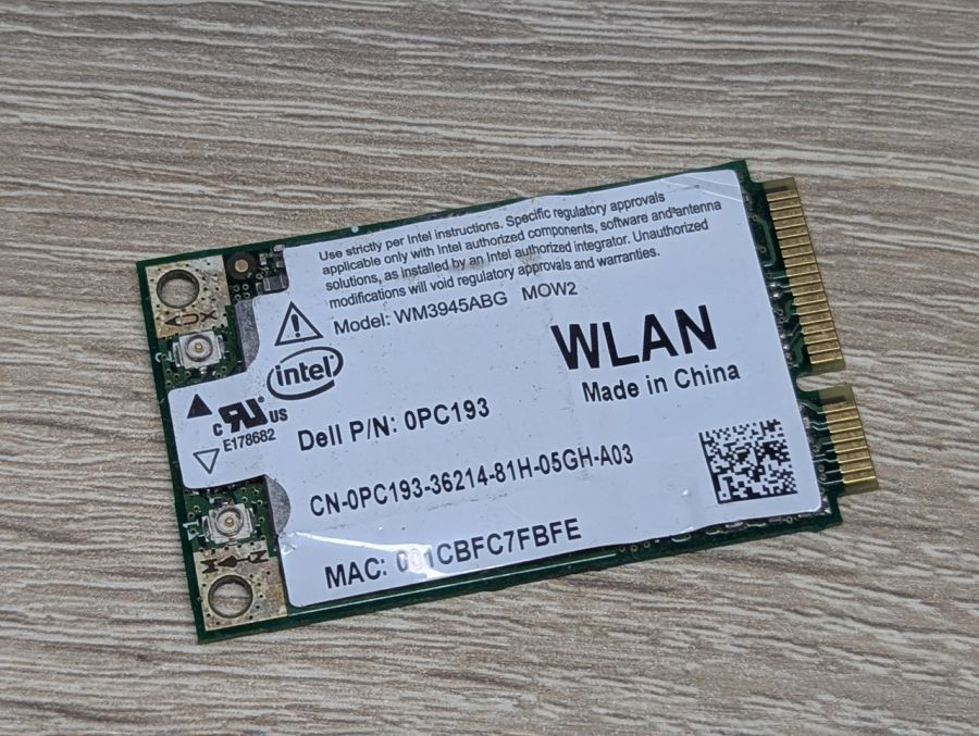 Б/В Wi-Fi модуль Intel WM3945ABG MOW2 [ProductHub SKU 3945ABG]