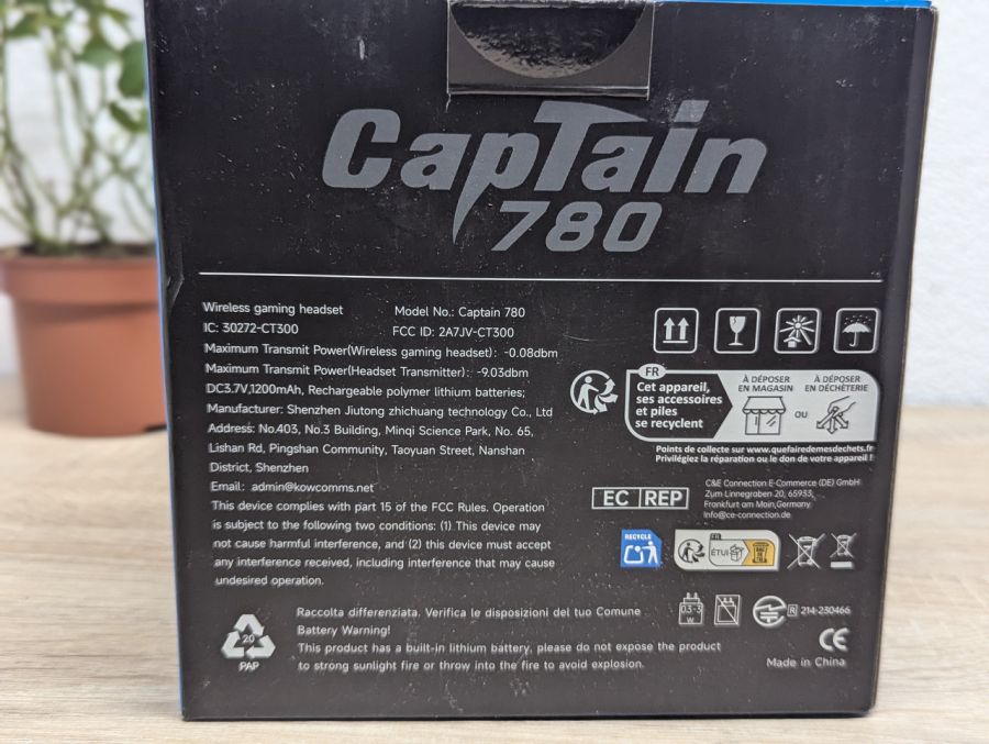 Новий Iгрова гарнітура Gvyugke Captain 780 чорна