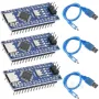 Новий Комплект мікроконтролерів Arduino Nano,ATmega328P з кабелями USB Type-С [ProductHub SKU 328P(20)]