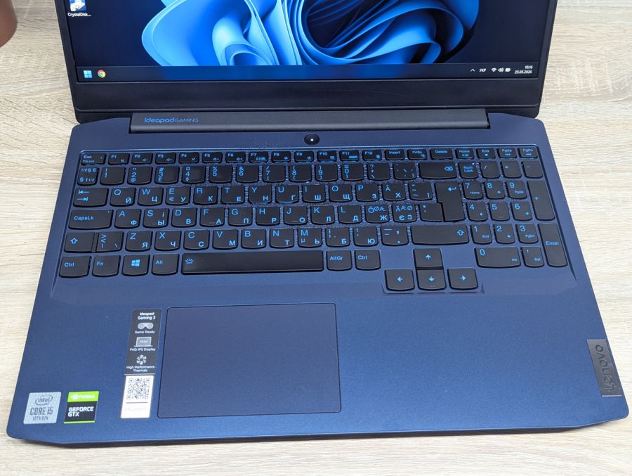 Ноутбук Б/В Lenovo IdeaPad Gaming 3 15IMH05, Intel Core i5-10300H, DDR4 16 GB, SSD 512GB + SSD 512GB, NVIDIA GeForce GTX 1650 4Gb, 15" Full HD [ProductHub SKU L587]