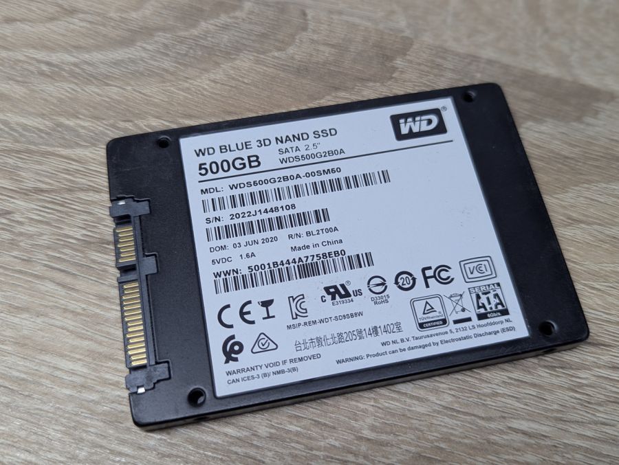 Б/В SSD WD Blue 3D NAND SSD 500GB 2.5" [ProductHub SKU WD500]