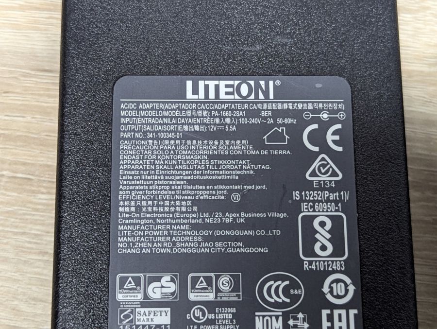 Б/В Блок живлення LiteOn PA-1660, 12В 5.5A 5.5*2.5мм [ProductHub SKU 2SA1]