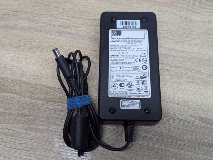 Б/В Блок живлення Zebra FSP070-RDB,70 Вт ,24 В,2,92 А,6.3x3.0 мм [ProductHub SKU FSP070-RDB]