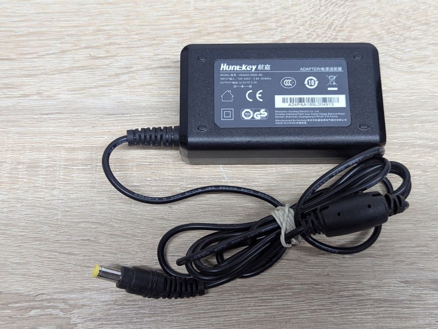Б/В Блок живлення Huntkey 24 Вт 12 В 2.0 А 5.5x2.5мм [ProductHub SKU HKA02412020]