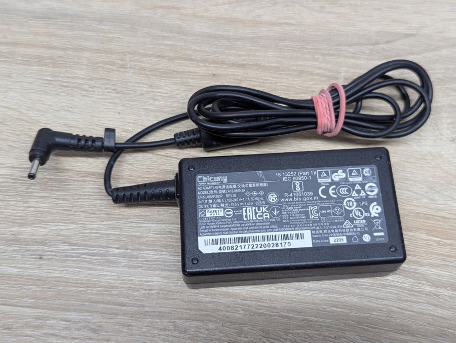 Б/В Блок живлення Chicony A18-065N3A,65W,19V,3.42 A,3.5 x 1.35 мм