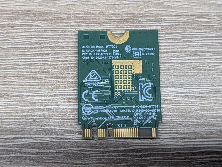 Б/В Мережевий модуль Wi-Fi та Bluetooth MediaTek MT7921 [ProductHub SKU MT7921]