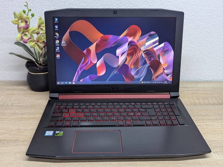 Ноутбук Б/В Acer Nitro AN515-53, Intel Core i5-8300H, DDR4 16 GB, SSD 256GB + SSD 500GB, NVIDIA GEForce GTX 1050 4Gb, 15.6" Full HD [ProductHub SKU Acer199]