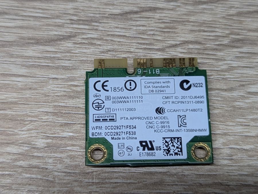 Б/В Wi-Fi+Bluetooth модуль Intel Centrino Wireless-N 135 [ProductHub SKU 135BNHMW]