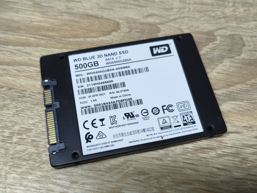 Б/В SSD WD Blue 3D Nand 500Gb 2.5" Життя 100% [ProductHub SKU WDS500]
