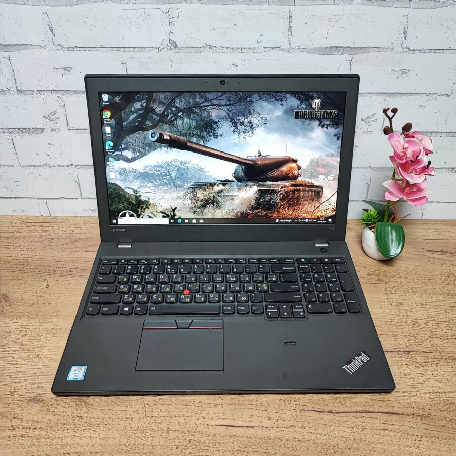 Ноутбук Б/В Lenovo T560, Intel Core i7-6600U, DDR3 16 GB, SSD 360GB, NVIDIA Ge Forse 940MX 2Gb, 15.6" Full HD