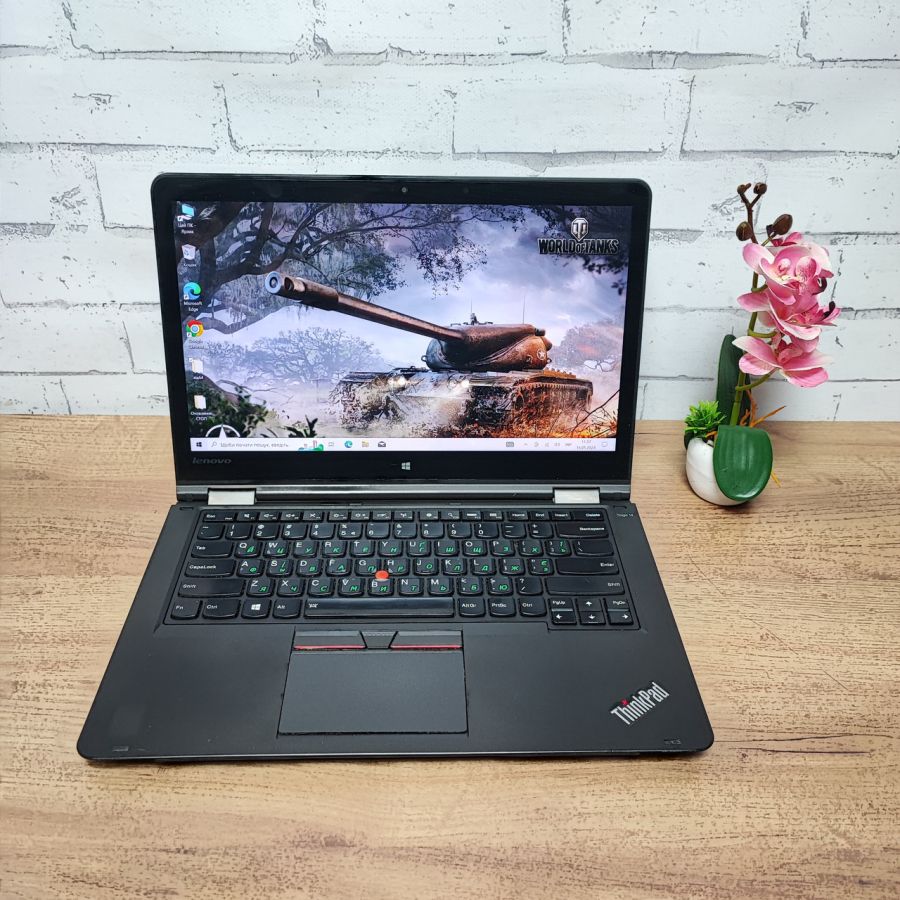 Ноутбук Б/В Lenovo Yoga 14, Intel Core i5-5200U, DDR3 8 GB, SSD 256GB, 14" Full HD Сенсор