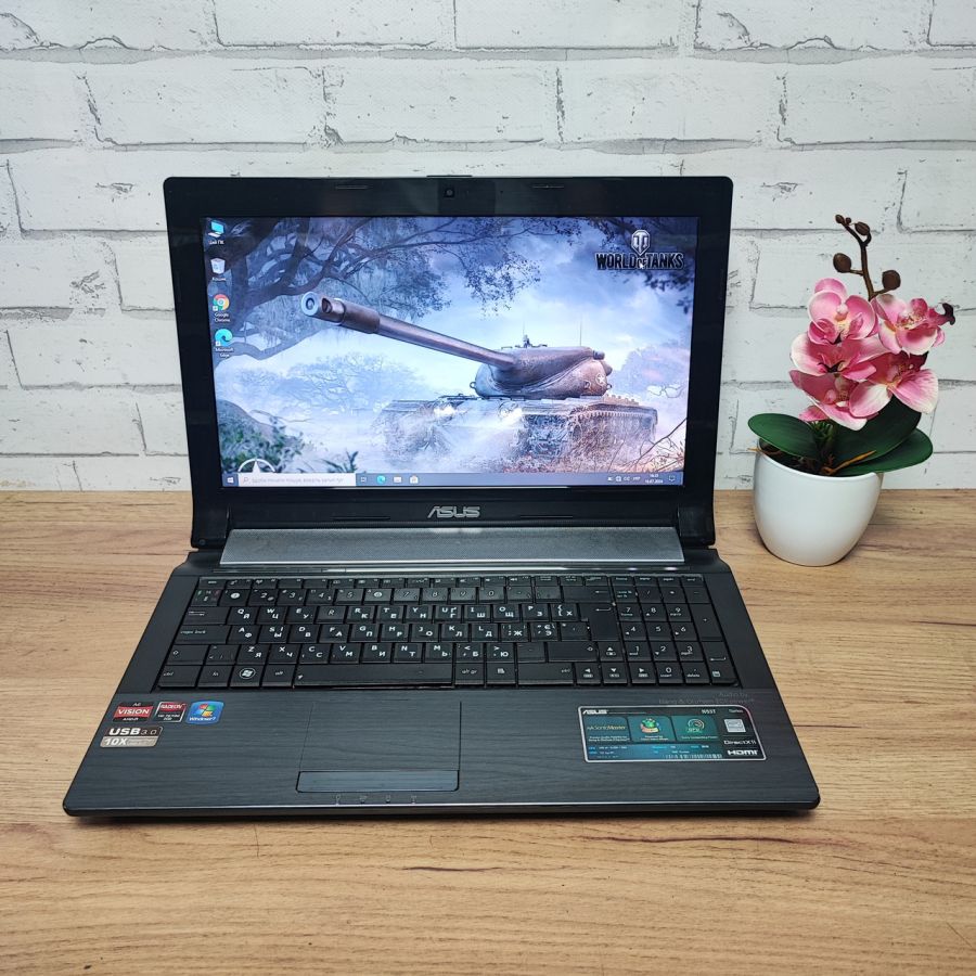 Ноутбук Б/В ASUS N53T, AMD A6-3420M, DDR3 8 GB, SSD 128GB, AMD Radeon HD 7600M 2Gb, 15.6" HD