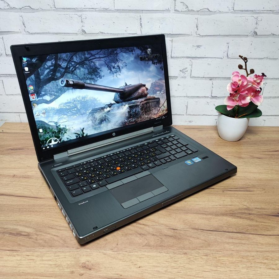 Ноутбук Б/В HP EliteBook 8770W, Intel Core i7-3740QM, DDR3 16 GB, SSD 128GB + HDD 500GB, AMD FirePro 4000 1Gb, 17" Full HD
