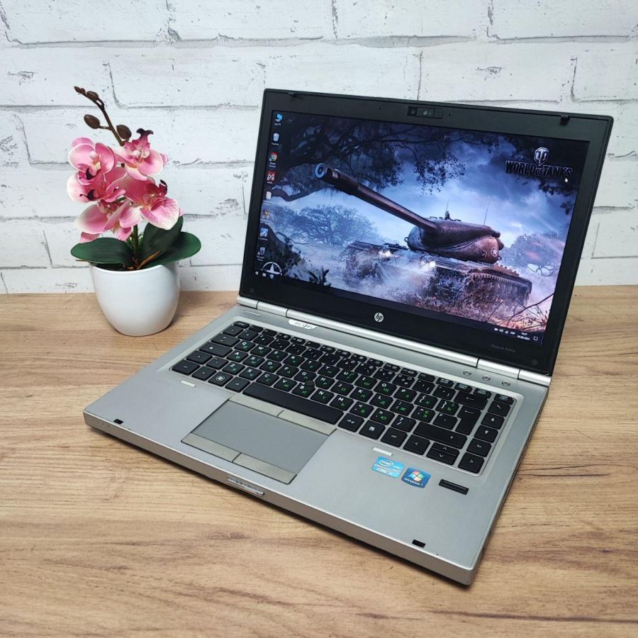Ноутбук Б/В HP EliteBook 8460P, Intel Core i5-2520M, DDR3 8 GB, SSD 128GB, AMD Radeon HD 7400 1Gb, 14" HD