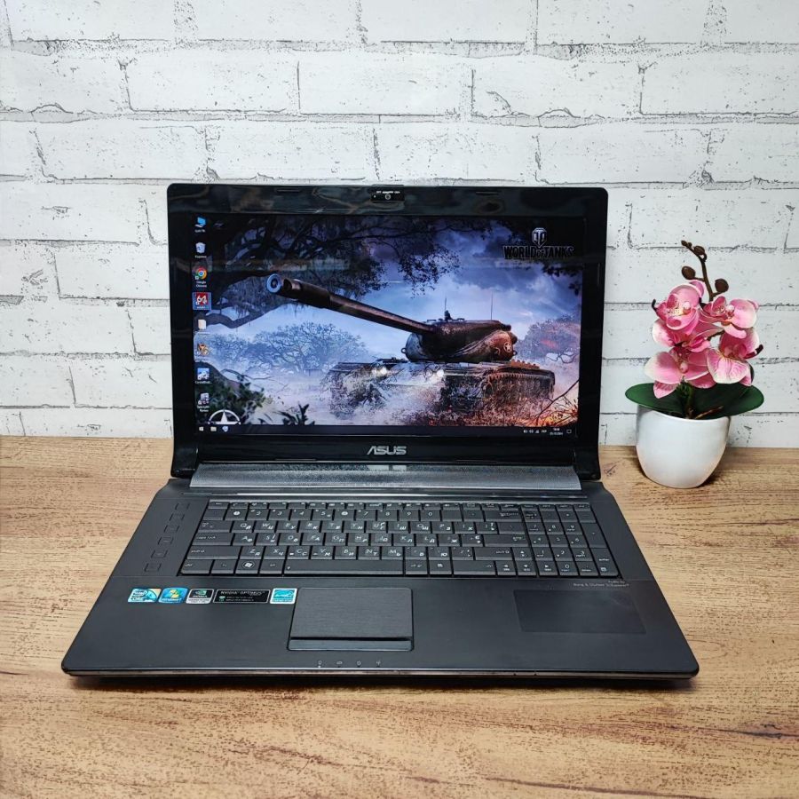 Ноутбук Б/В ASUS N73J, Intel Core i5-460M, DDR3 8 GB, SSD 128GB + HDD 250GB, NVIDIA GeForce 425M 1Gb, 17.3"