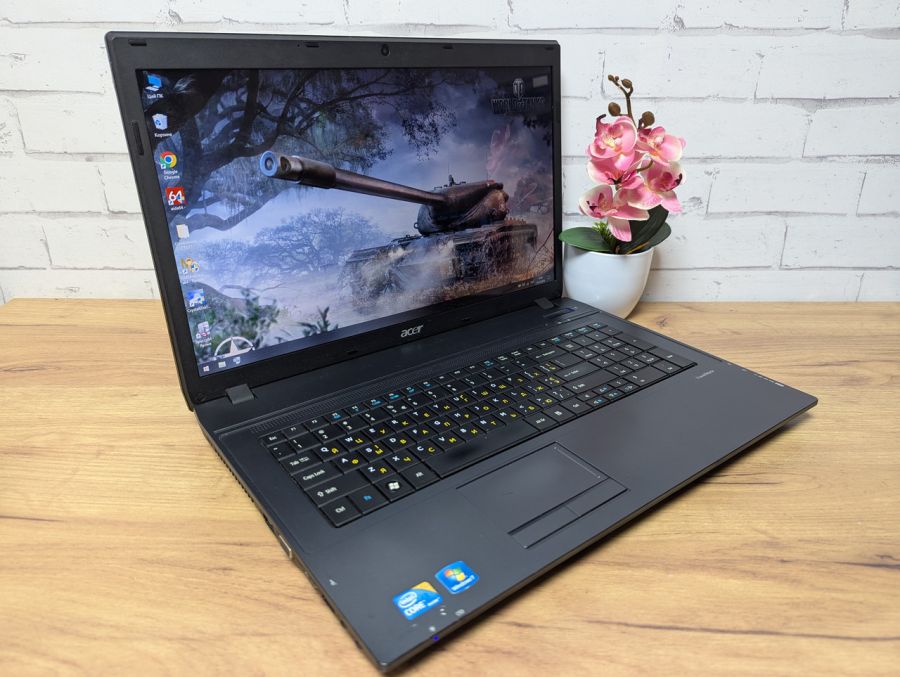 Ноутбук Б/В Acer TravelMate 7740 serias, Intel Core i3-370M, DDR3 8 GB, SSD 128GB, 17.3" HD