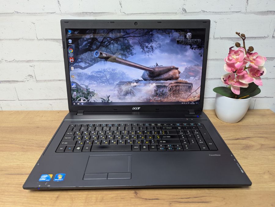 Ноутбук Б/В Acer TravelMate 7740 serias, Intel Core i3-370M, DDR3 8 GB, SSD 128GB, 17.3" HD